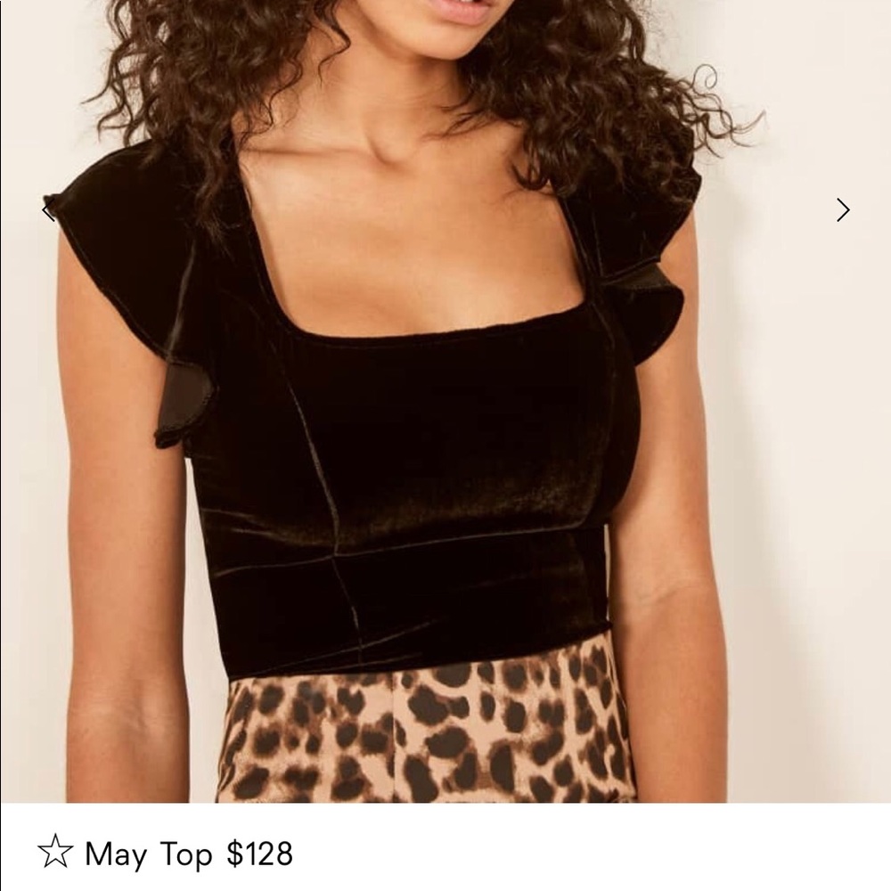 Reformation Velvet Top